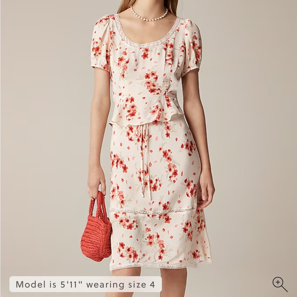 Rouje X J.Crew Poet top in vintage floral